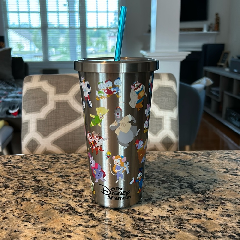 Disney - the Disney afternoon cup with straw - never used